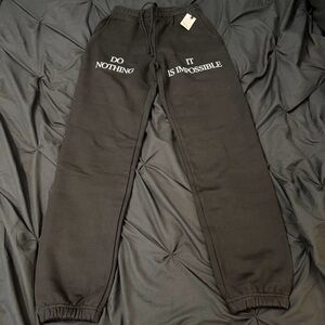 Praying Black Heavyweight Oversized Joggers